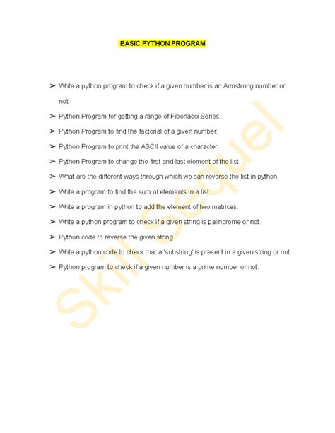 Image result for Basic Python List Programs Questions