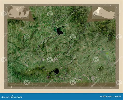 Santa Ana, El Salvador. High-res Satellite. Major Cities Stock Image ...