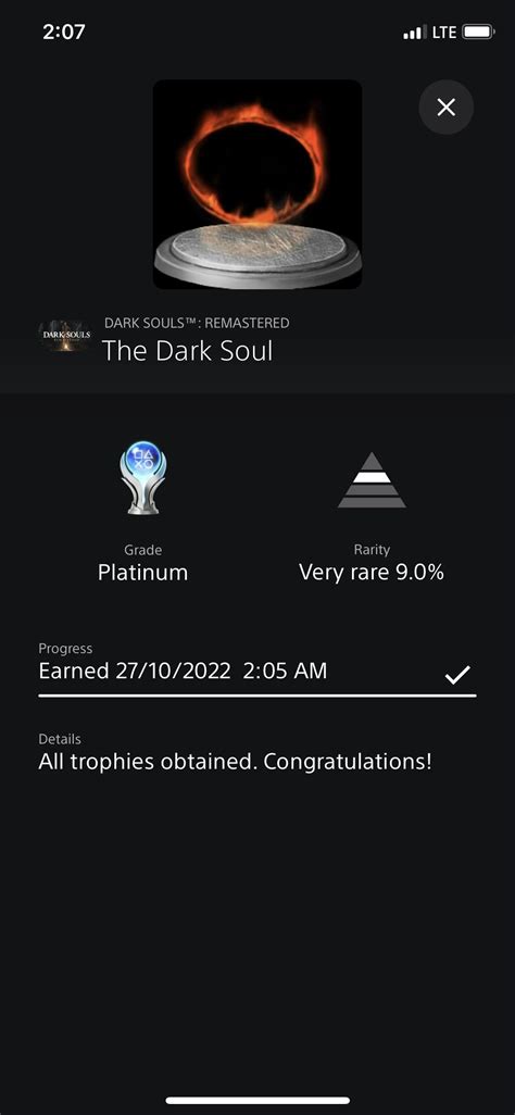 [Dark souls] my 60’th platinum, i have now platinum every souls game ...