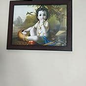 SAF 'Kanha' UV Teatured Digital Reprint Framed Painting (11 inch X 14 ...