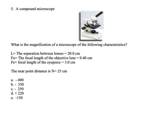 Image result for Compound Microscope Magnification Levels