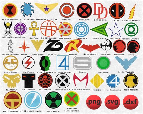 Buy Avengerssvg Superhero Symbol Bundle Svg, Digital Files Super Hero ...