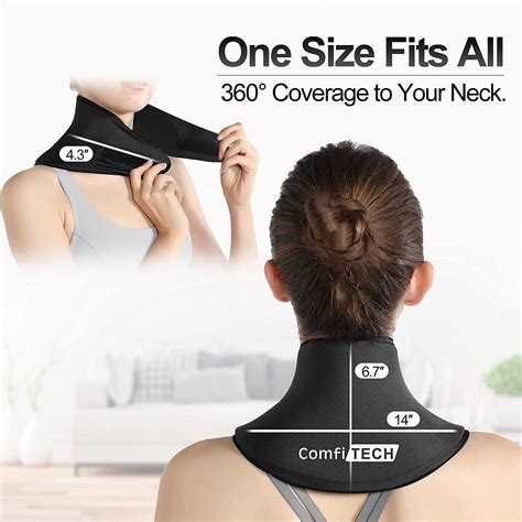 ComfiTECH Neck Ice Pack Wrap - Reusable Gel Cold Compress for Neck Pain ...