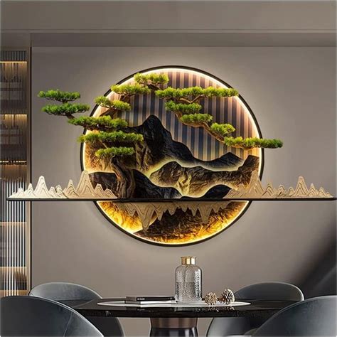 Attractive Round Chinese Wall Hanging Metal Décor – Myindianthings