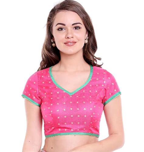 Buy ARCH ELEMENTS Designer Readymade Heavy Net Blouse with Half Sleeve ...