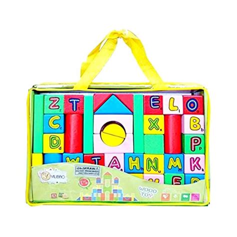 Wooden Building Blocks for Kids, Construction PlaySet for Kids, Blocks ...