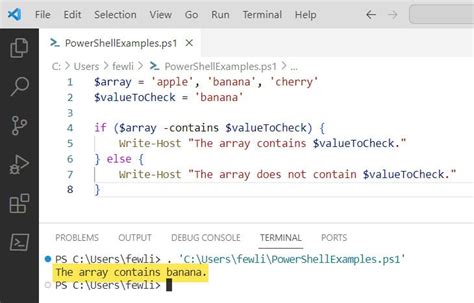 PowerShell Contains Example 的图像结果