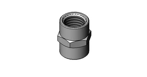 T and S Brass 001769-40 Coupling, 3/8" NPT (Chrome-Plated Brass ...
