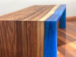 Image result for Reclaimed Wood Waterfall Coffee Table