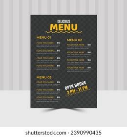 Image result for Front of Menu