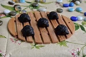 Buy KunhaR Marble Good Luck Tortoise/Turtles - Black (Set of 5) Online ...