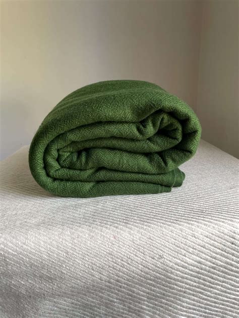 Cashmere Olive Green Blanket Throw- Alchemy Story