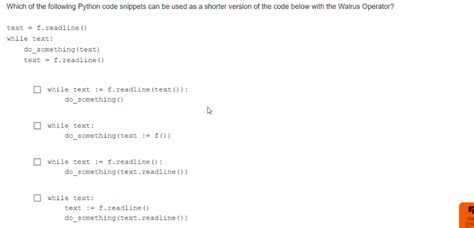 Image result for Python Code Snippet Questions