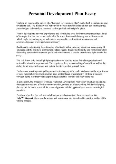 Image result for Personal Development Plan Paper