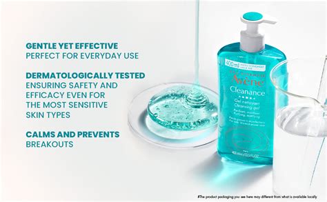 Avene Cleanance Cleansing Gel 400ml I Face wash for Oily, Acne ...