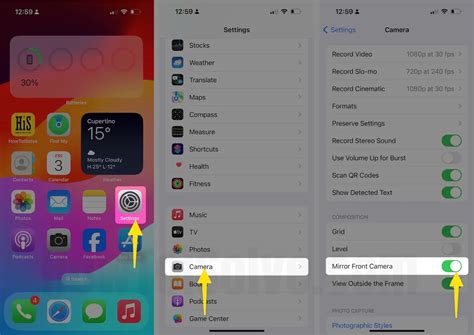 How to Enable Mirror Front Camera on iPhone 15, 14 (Pro, Max)