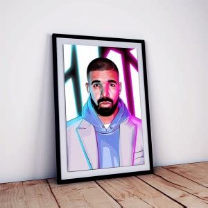 Grammy Award Winner Drake Poster Framed Fine Art Print - Decorative ...