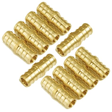 Buy Hooshing 3/4 Inch PEX Fitting Straight Coupling Crimp Brass Barb ...