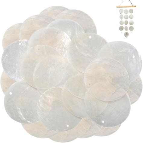 Capiz Shells Decor 100PCS Capiz Shells, 2 Inch Round Philippines | Ubuy