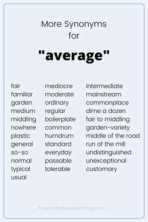 Pin by James Moore on Average Synonyms | Writing words, Essay writing ...