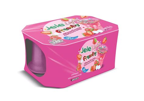 Choco TRD Jele Light Freshy strawberry Jelly 6 In 1 Pack (Strawberry ...