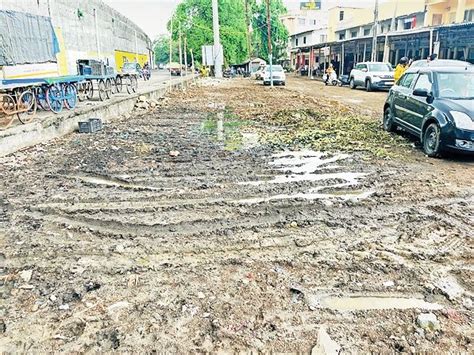 Pardi Municipal Corporation immediately laid paver blocks in front of ...