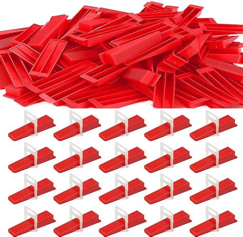 TenKeAuto Tile Leveling System Kit 100 Pack Reusable Wedges for Tile ...