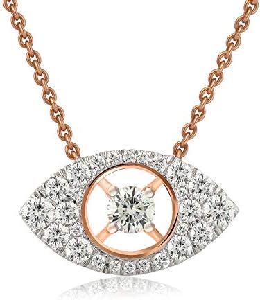 Joyalukkas 18k (750) Yellow Gold and Diamond Pendant for Girls : Amazon ...