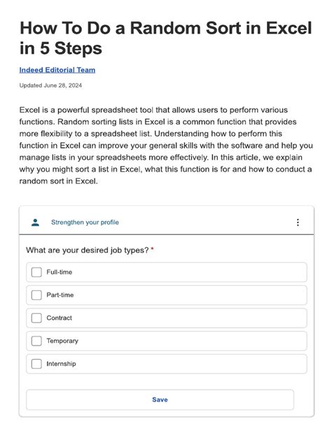 Image result for Excel Random Sort