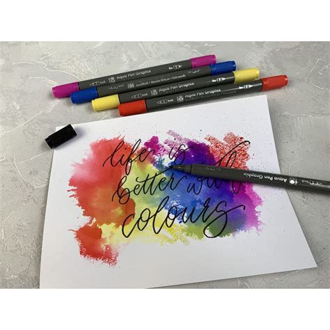 Marabu Aqua Pen Graphix Watercolour Felt Tip Pen - Dual Tip | Art Lounge