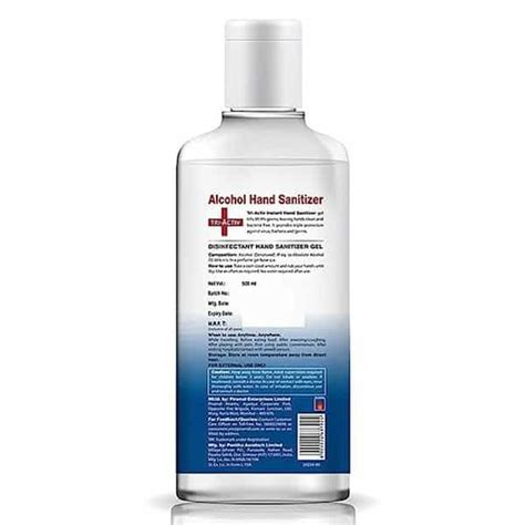 Buy TRI-ACTIV 72% ALCOHOL BASED INSTANT HAND SANITIZER WITH PUMP - 500 ...