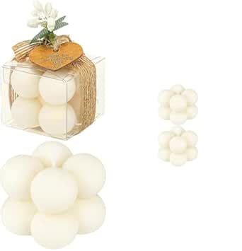 ProKart Premium Soy Wax Scented Mini Bubble Cube Candle | Aesthetic ...