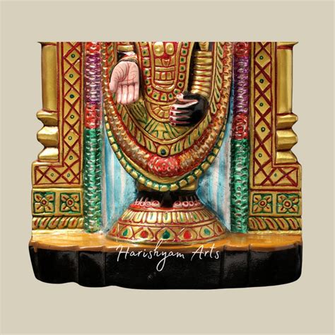 15" Lord Venkateshvara as Tirupati Balaji Statue in Marble