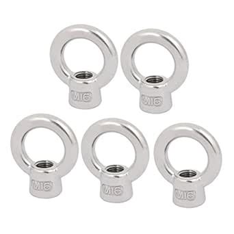 uxcell Lifting Eye Nut M16 Female Thread 304 Stainless Steel Round ...