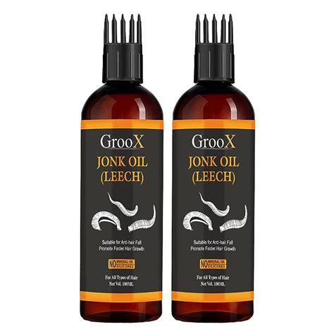 Buy GrooX Jonk oil (Leech Tail) Pure and Natural For Faster Hair Growth ...
