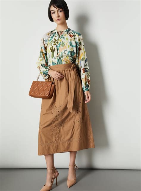 Buy Women Embroidered Midi Skirt Online at just Rs. 1199.0 ...