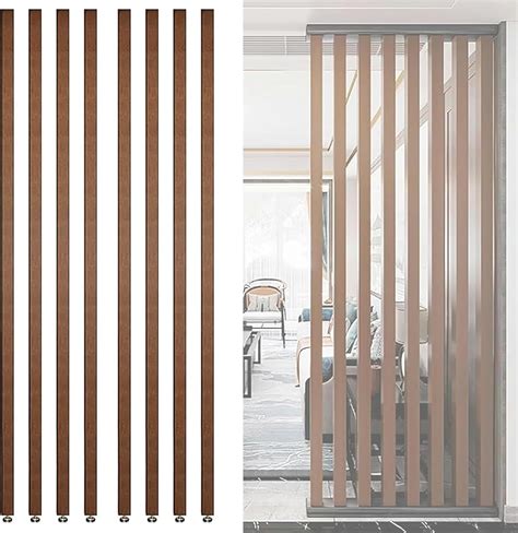 Amazon.com: Wall Partition Room Divider Floor to Ceiling Wooden Slats ...