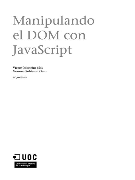 Image result for Tutorial De JavaScript Del Dom Español