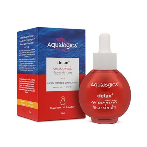 Aqualogica Detan+ Concentrate Face Serum for Men & Women - With Cherry ...