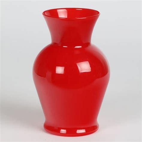 Classic Urn Red Acrylic Vase Home D cor & Plants, Durable & Stylish ...