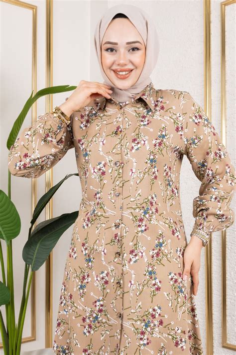 Vizon Asel Floral Viscose Tunic | Mec Fashion