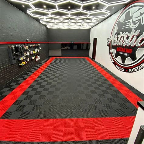 Garage Flooring Car Floor Mat PVC Interlocking Garage Plastic Floor ...