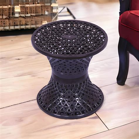 Kuber Industries Seating Stool | Plastic Mesh Damroo Stool | Both Sided ...