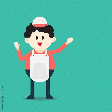 Shopkeeper Cartoon Vector 的图像结果
