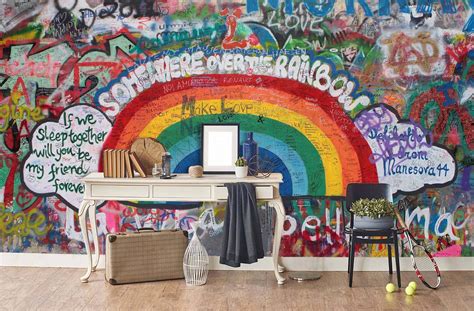 Download Rainbow Graffiti Art Wallpaper | Wallpapers.com