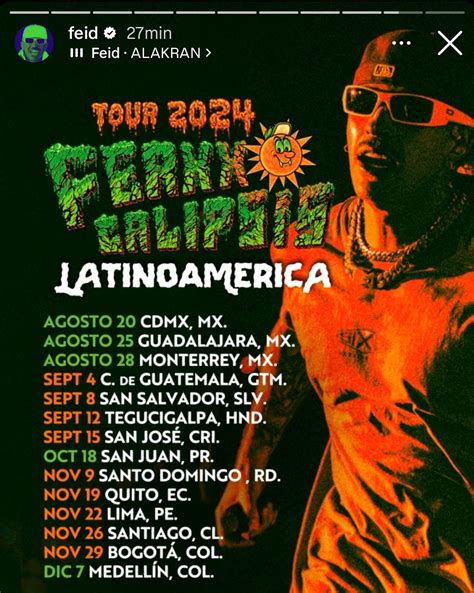 Ferxxocalipsis World Tour Dates