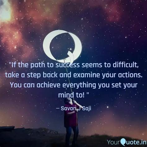 "If the path to success s... | Quotes & Writings by Savan J Saji ...