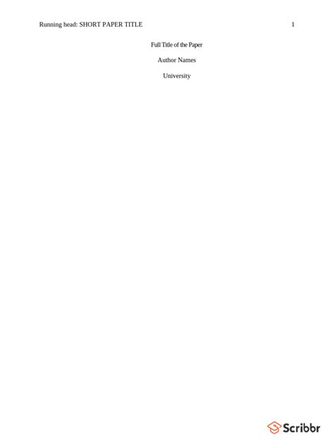 Image result for APA 6 Paper Format