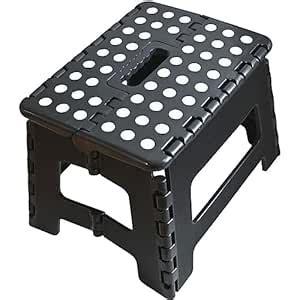 Armo® Folding Stool Step Down Footstool With Carry Handle Compact ...