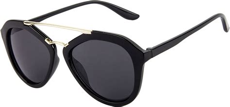 Buy NUVeW UV Protected Aviator Unisex Sunglasses - (Grey Lens | Black ...